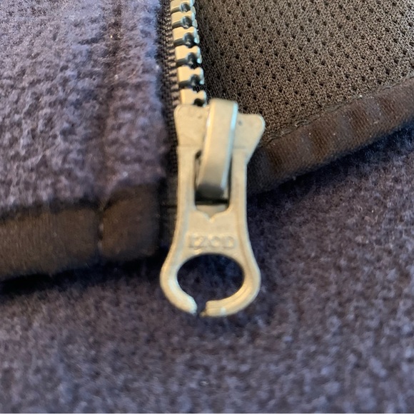 ❄️IZOD❄️ Navy Men’s Fleece Vest Small Full Zip With Pockets Sleeveless - Picture 10 of 12